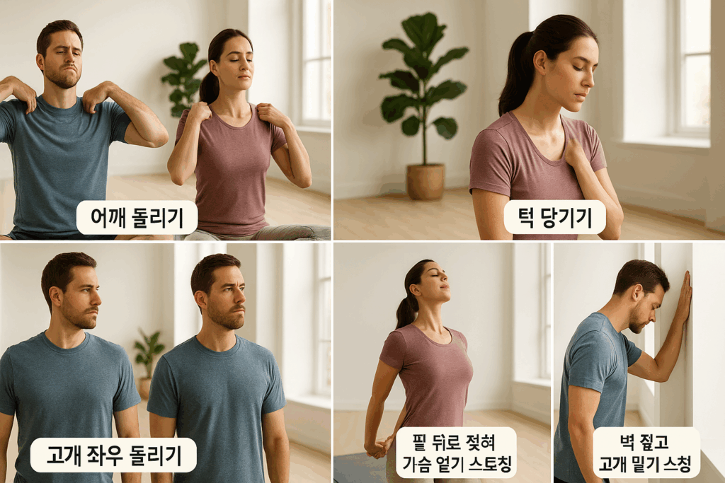 목디스크 해결 스트레칭
